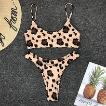 Charger l'image dans la galerie, Snakeskin Bikini Women Swimwear Leopard Bikinis Sexy Biquini Swim Suit Push Up Swimsuit Female Beachwear Swimming Bikini Women