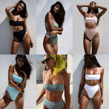 Charger l'image dans la galerie, Bikini femme pubs ou 2020Bikinis Solid Push Up Bikini 2020